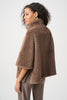 Joseph Ribkoff Short Chevron Faux Fur Cape Style 263917 Mink