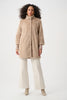 Joseph Ribkoff Thigh-length Relaxed Fit Coat Style 263915 Soft Taupe