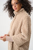 Joseph Ribkoff Thigh-length Relaxed Fit Coat Style 263915 Soft Taupe