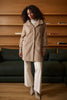 Joseph Ribkoff Thigh-length Relaxed Fit Coat Style 263915 Soft Taupe