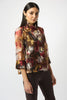 Joseph Ribkoff Organza Abstract Print Two-piece Trapeze Jacket Style 253163 Multi