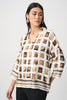 Joseph Ribkoff V-Neck Pullover Style 263088 Off White/Multi