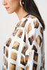 Joseph Ribkoff V-Neck Pullover Style 263088 Off White/Multi