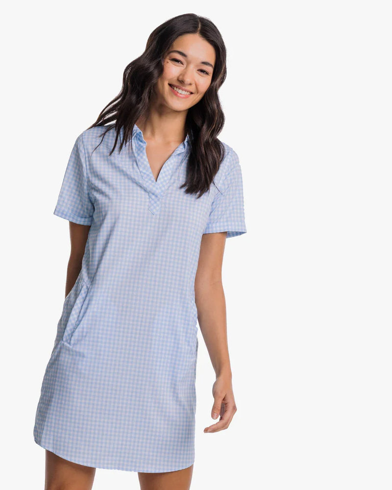 Kamryn Brrr IC Gingham Dress - Sky Blue / M Kamryn Brrr IC Gingham Dress - Sky Blue / M