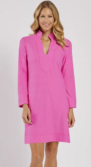 Jude Connally Kate Dress Jacquard Garden Gate Peony Pink Garden Gate Peony Pink