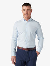 Mizzen+Main Leeward Dress Shirt in Light Blue Solid