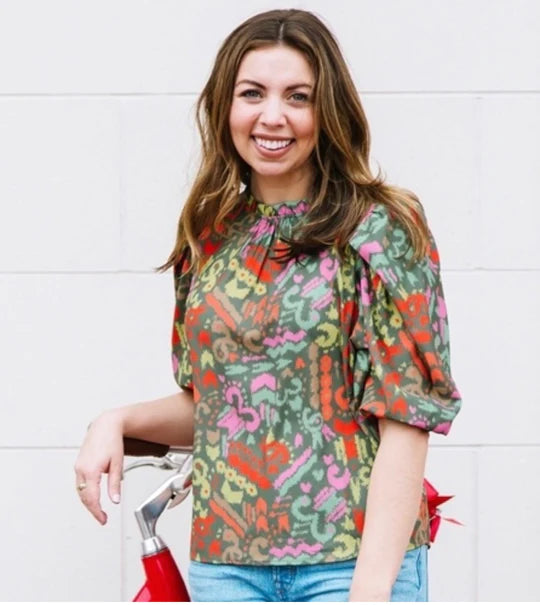 Michelle McDowell Libby Top Pebble Olive