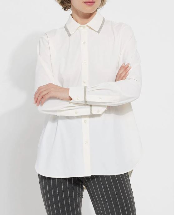 Lysse Stasis Micro Beaded Shirt Off White