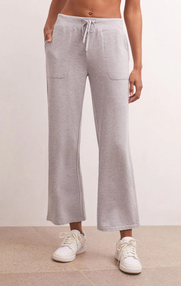 Z Supply Jet Set Modal Fleece Pant Heather Grey