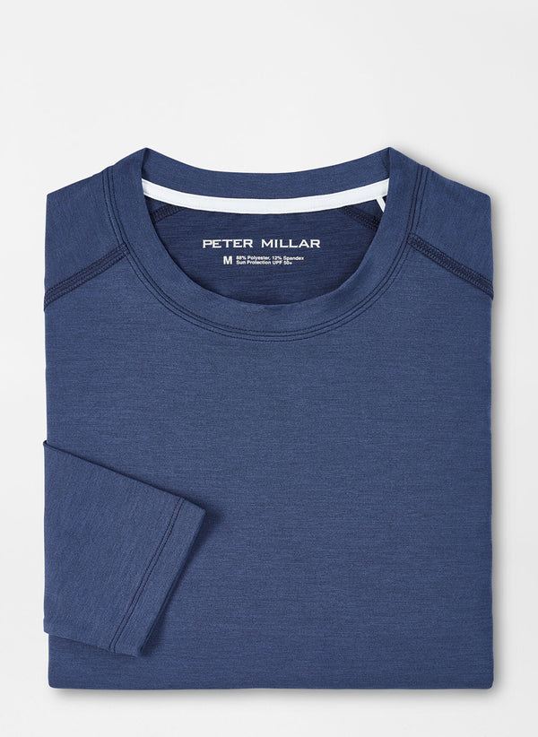 Peter Millar Aurora Performance Long-Sleeve T-Shirt Navy