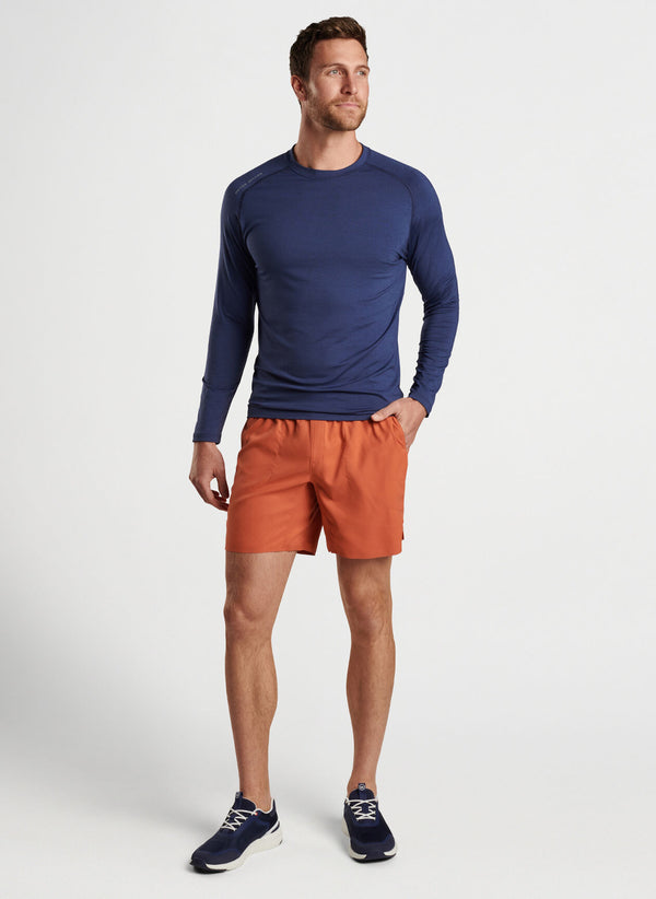 Peter Millar Aurora Performance Long-Sleeve T-Shirt Navy