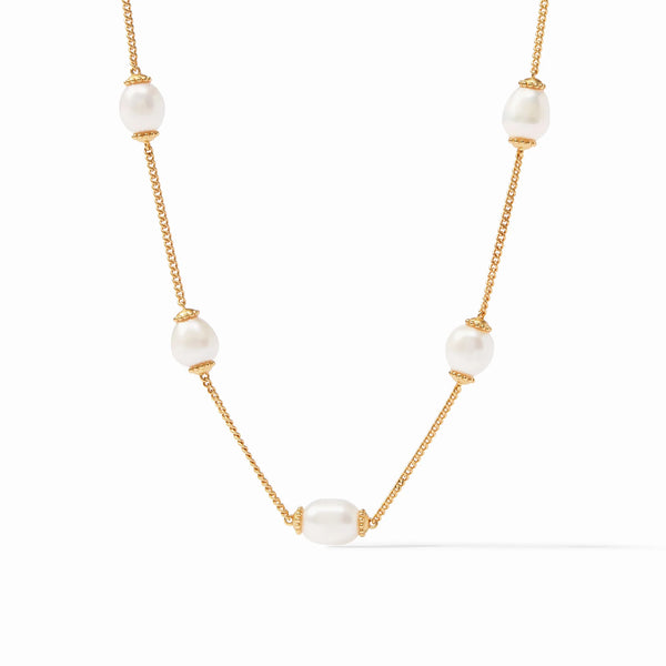 Julie Vos Flora Pearl Delicate Necklace