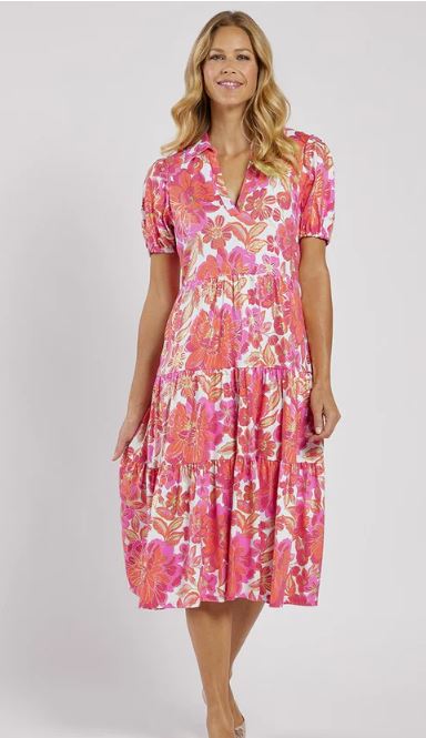 Jude Connally Portia Dress Gilded Jude Cloth Peony Dream White Gold