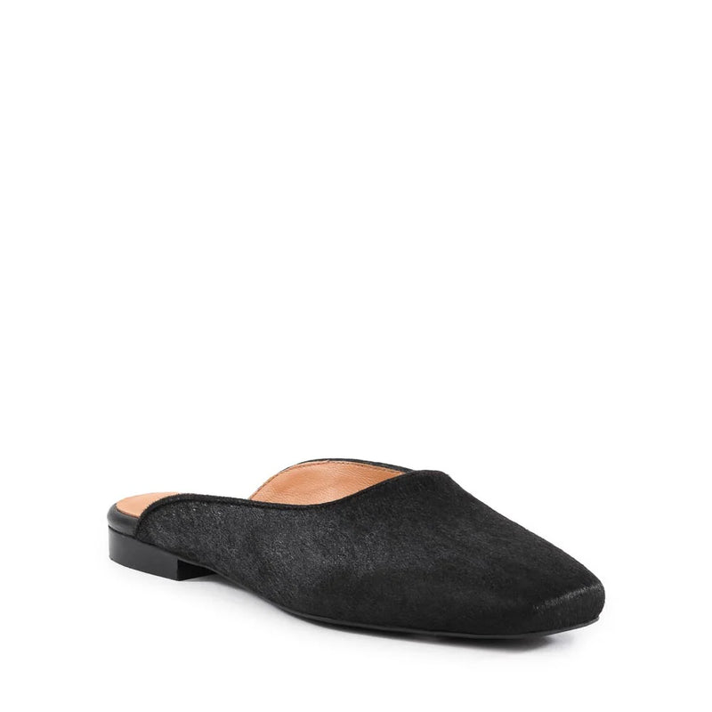 Seychelles Prim and Proper Mule Black Pony Hair