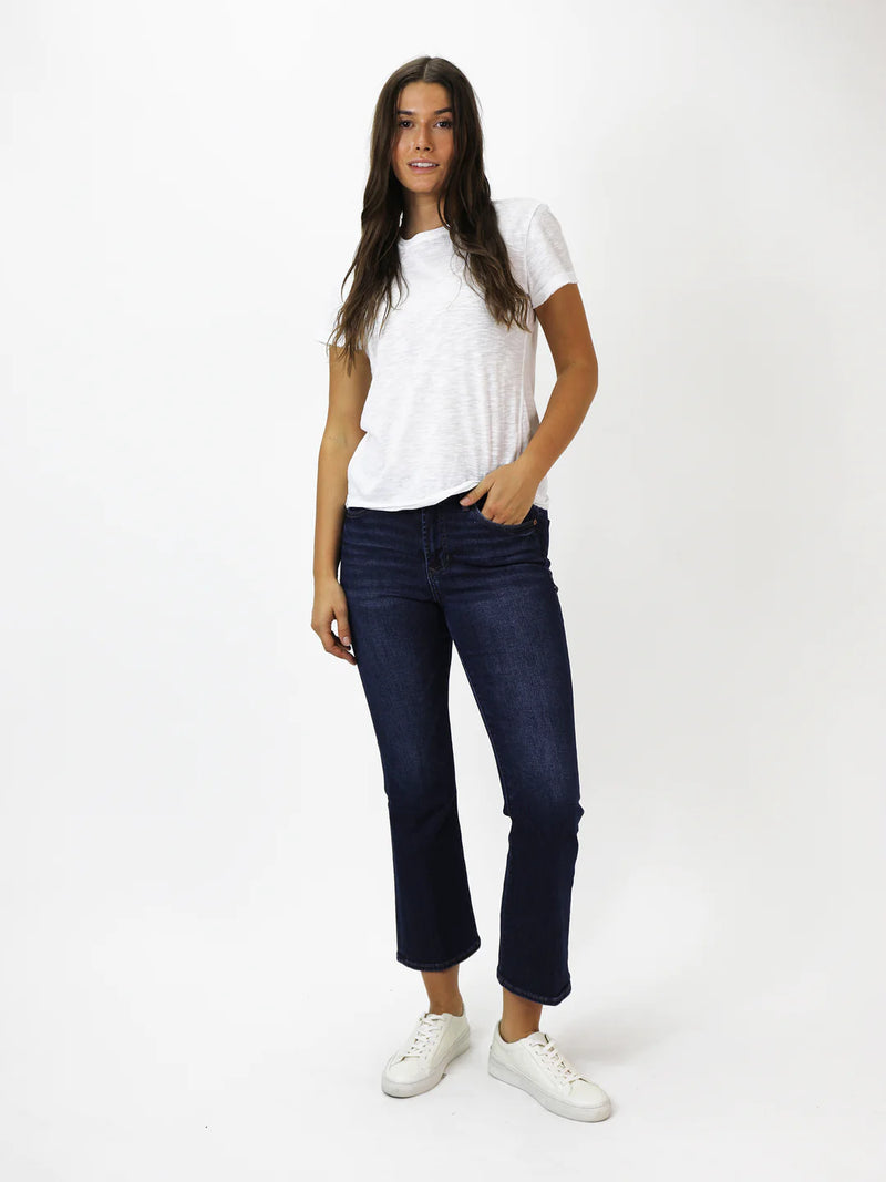 Dear John Jeanne Super High Rise Cropped Flare Jeans Richmond