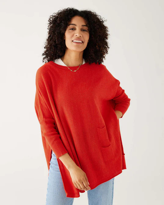 Mersea The Catalina Travel Sweater Scarlet