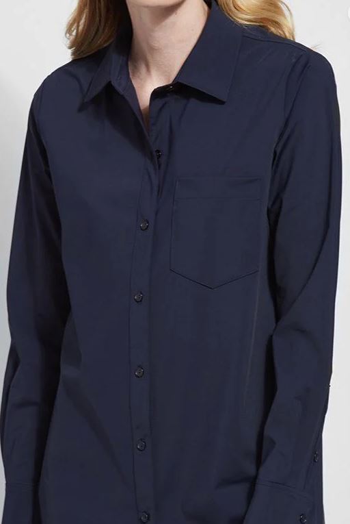 Lysse Schiffer Button Down True Navy