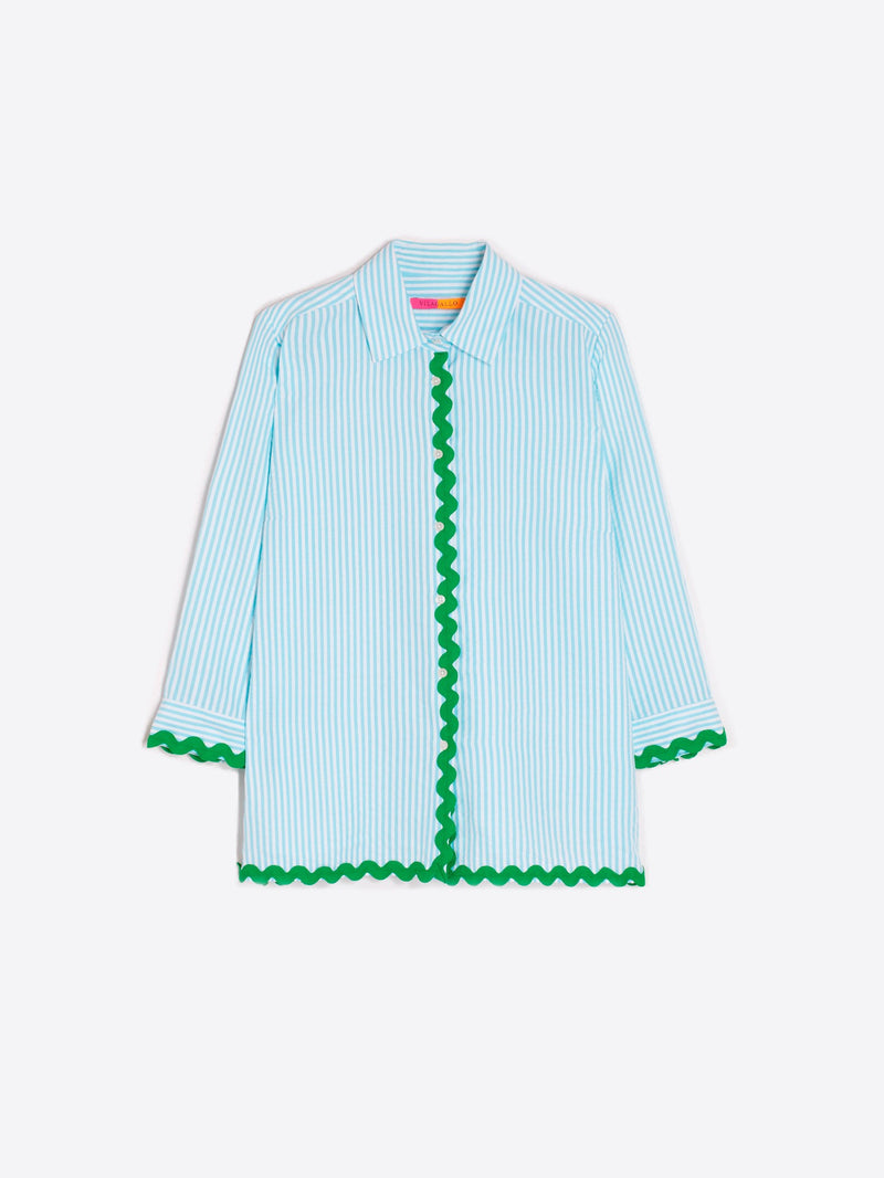 Vilagallo Alica 500 Rayas Shirt Turquoise
