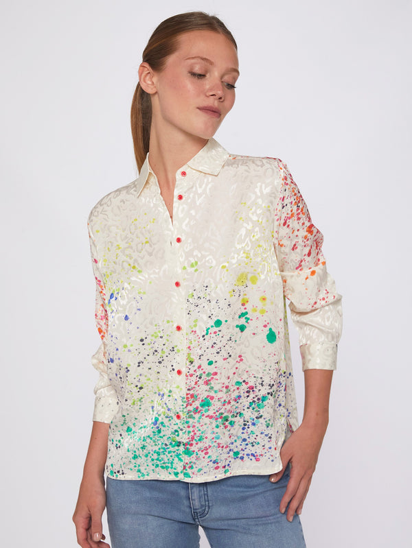 Vilagallo Isabella Art Stains Shirt