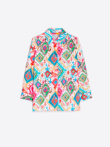 Vilagallo Poline Ikat Blouse Multicolor