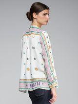 Vilagallo Tea Mosaico Estampado Shirt White