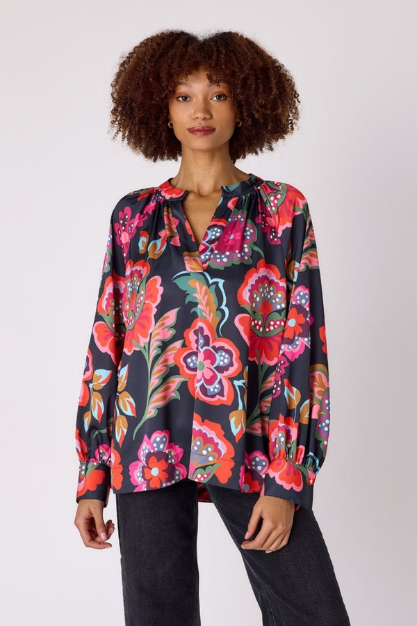 Crosby by Mollie Burch Rhett Tunic Cosmic Floral