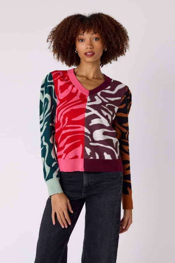 Crosby by Mollie Burch Teddie Sweater Zebra