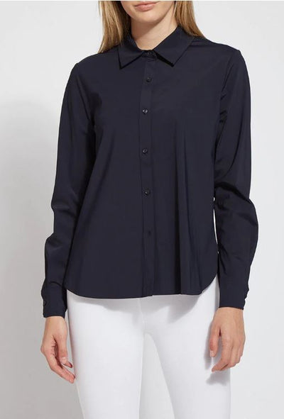 slimmest fit dress shirts Lysse Connie Slim Button Down True Navy – Dan's Southern Prep cf-size-9-5 Designed in New York Size:FR44 - US12 - UK16 Sky Blue Quinceanera Dresses