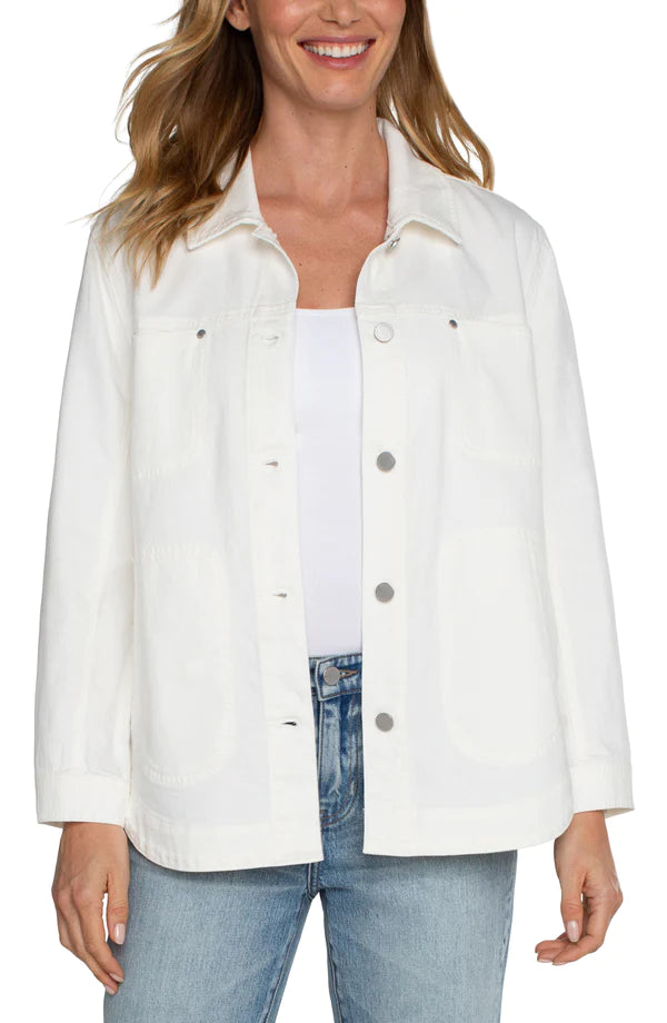 Liverpool Shirt Jacket Bright White