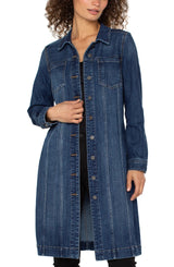 Liverpool Long Trucker Jacket Centerbrooke