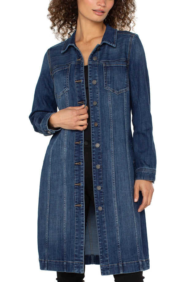 Liverpool Long Trucker Jacket Centerbrooke