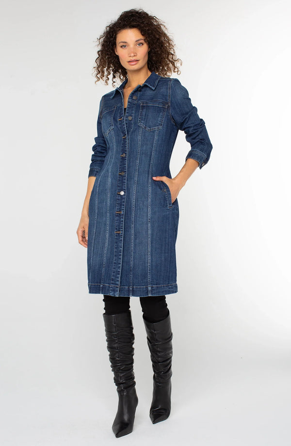 Liverpool Long Trucker Jacket Centerbrooke