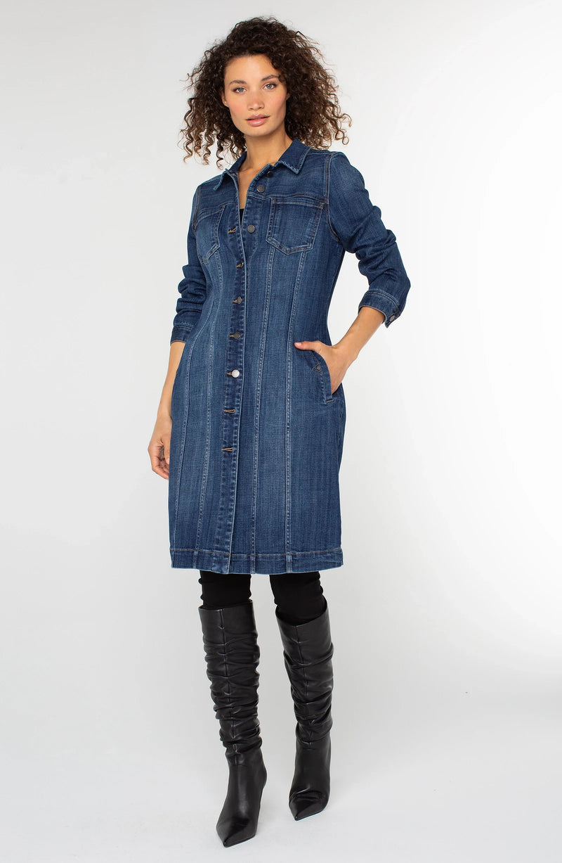 Liverpool Long Trucker Jacket Centerbrooke
