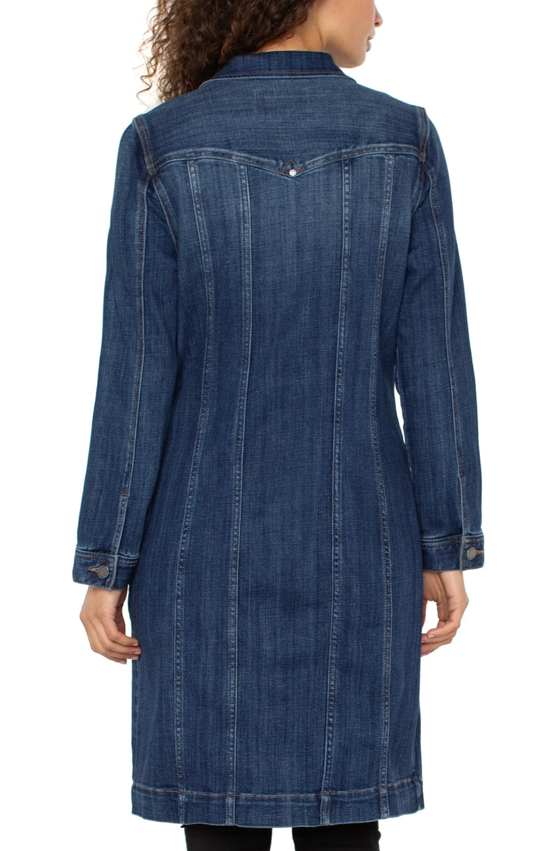 Liverpool Long Trucker Jacket Centerbrooke