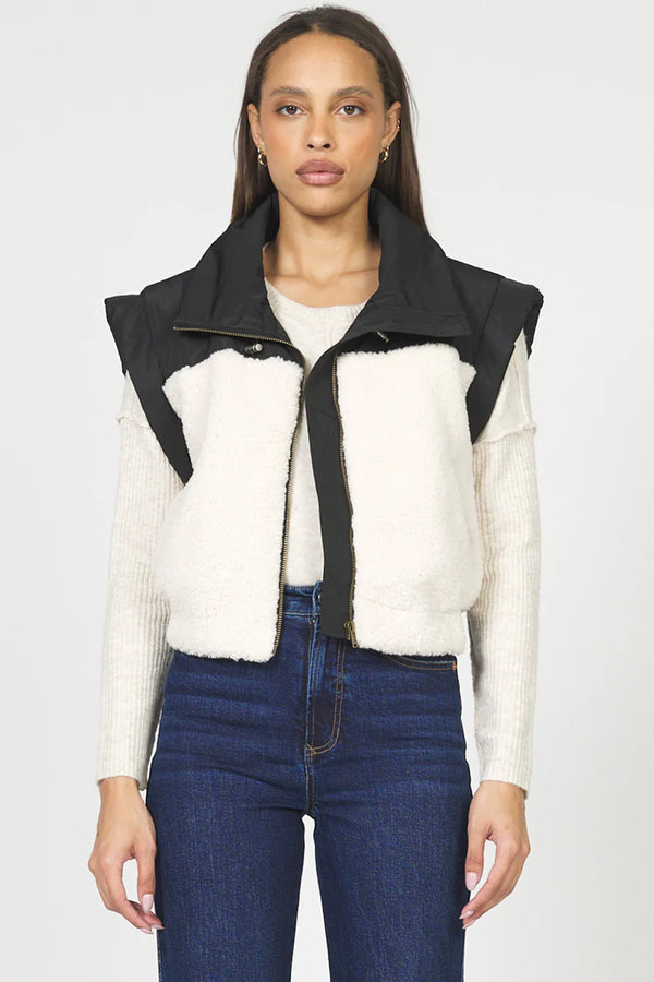 Dear John Rosalia Vest Black/Cream