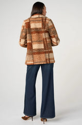 Liverpool Double Breasted Peacoat Nutmeg Multi