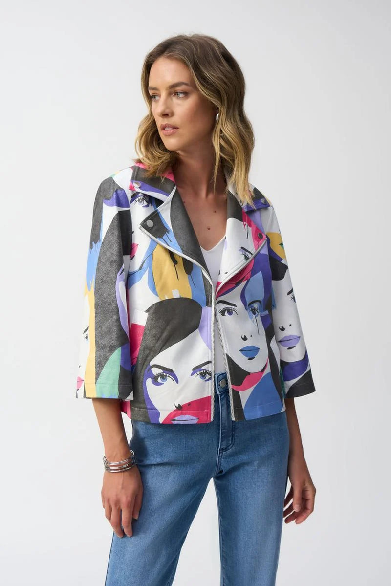 Joseph Ribkoff Jacket Style 251909  Vanilla Multi
