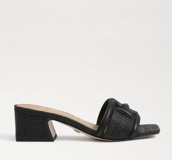 Sam Edelman Waylon Slide Sandal Black Basketweave