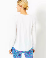 Lilly Pulitzer UPF 50+ Luxletic Westley Long Sleeve Tee Resort White