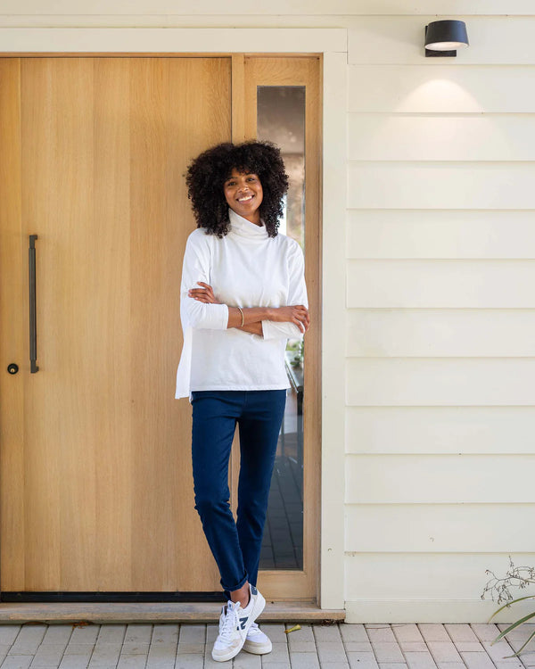 Mersea Catalina Turtleneck Tee White