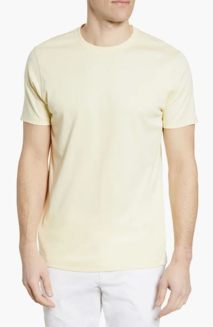 Robert Barakett The Barakett Tee in Pale Yellow
