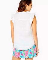 Lilly Pulitzer Briette Button Down Resort White