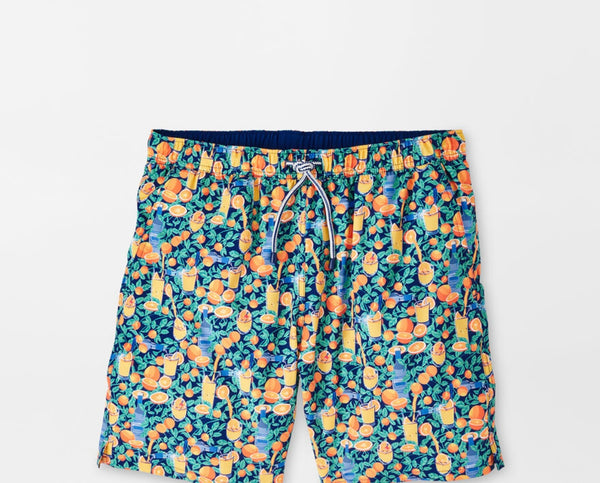 Peter Millar Summertime Screwdriver Swim Trunk PRICKLY PEAR