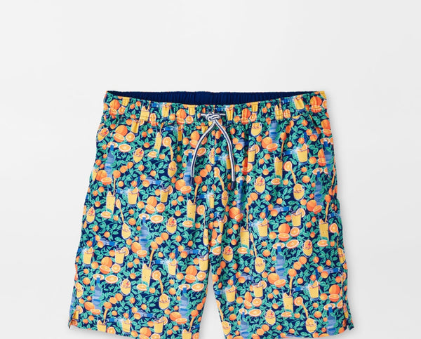 Peter Millar Summertime Screwdriver Swim Trunk PRICKLY PEAR