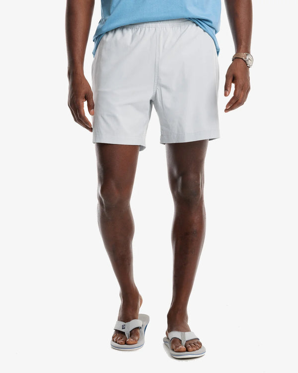 Southern Tide Rip Channel 6 Inch Performance Short Seagull Grey