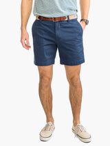 Southern Tide Men's Channel Marker 7 in Short in Dark Denim