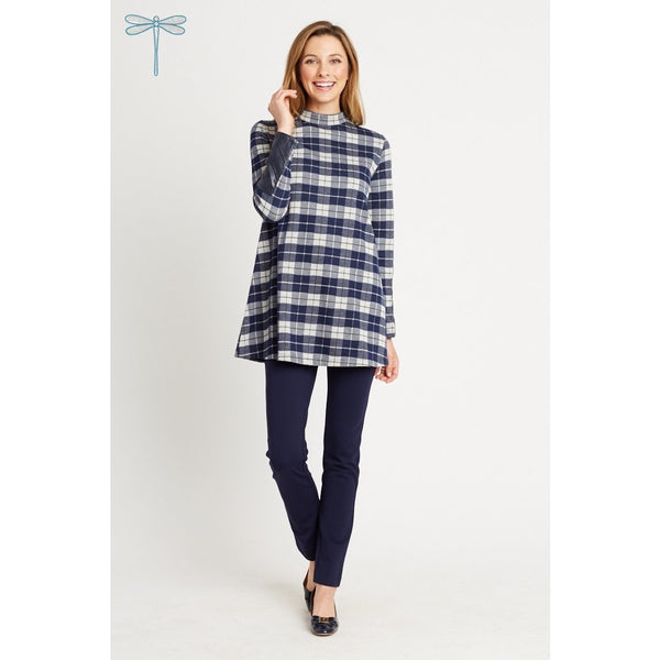 Tyler Boe Crissy Jacquard Tunic Preppy Plaid