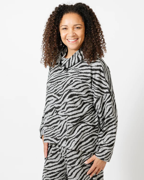 Shannon Passero Shakira Pullover Zebra Print