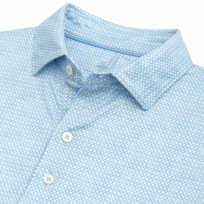 Johnnie-O Jensen Printed Performance Polo - Maliblu