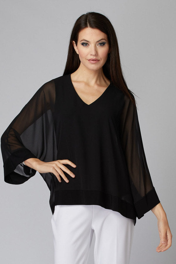 Joseph Ribkoff Blouse Style #201086 Black